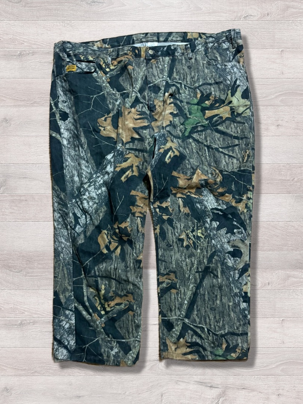 Vintage Diamond Cut Outdoor Hunting Camo Mossy Oak Men’s Pants 50 X 30